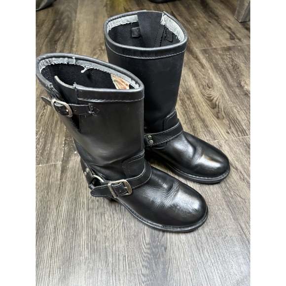 Harley-Davidson Shoes - Harley-Davidson Black Leather Biker Engineer Riding Boots Women's Size 7⁠